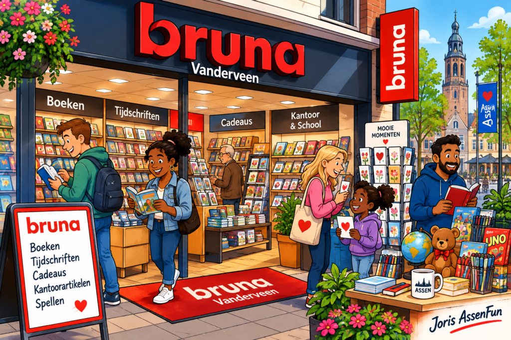 Bruna Vanderveen in Assen – boeken, tijdschriften, cadeaus en kantoorartikelen