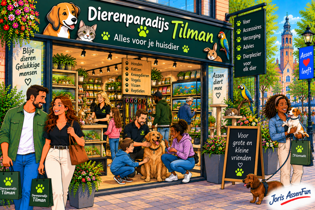 Dierenparadijs Tilman in Assen – dierenwinkel voor voeding, verzorging en accessoires