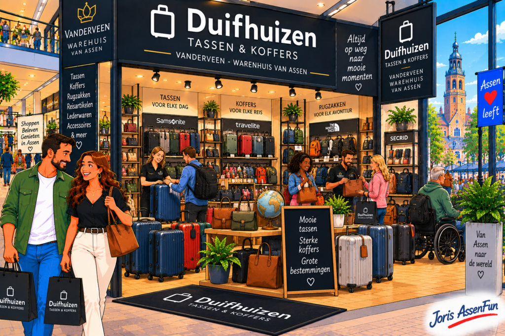 Duifhuizen Tassen & Koffers Vanderveen in Assen – tassen, koffers en reisartikelen