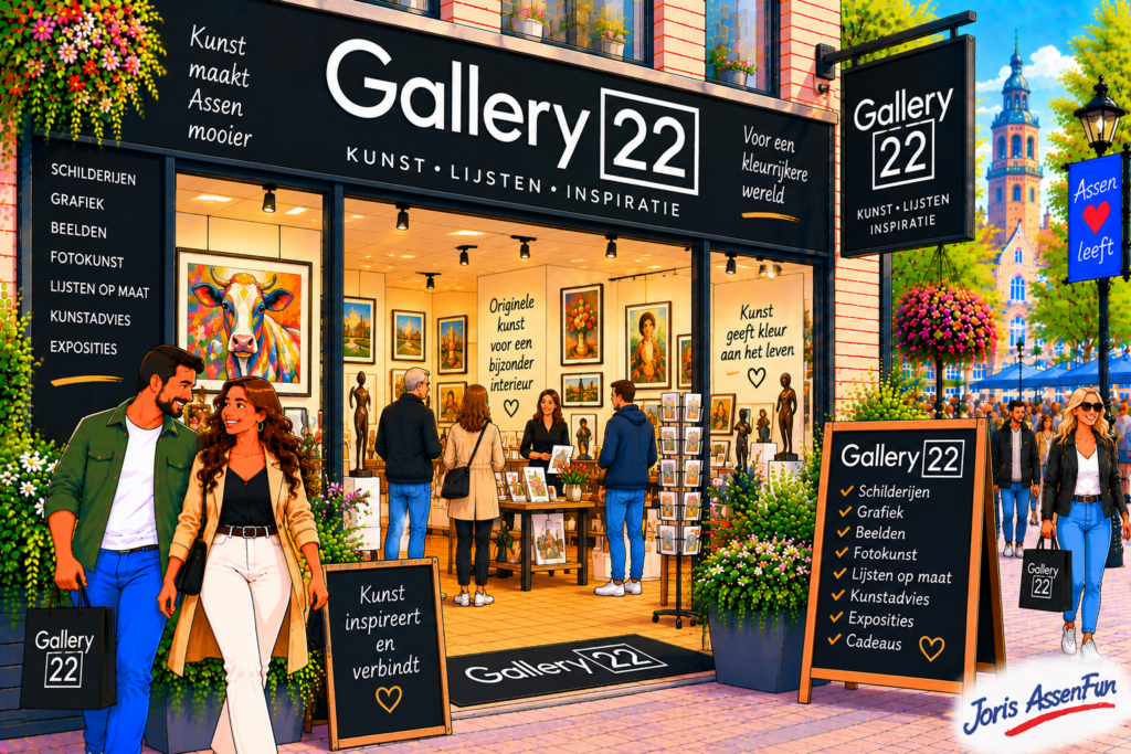 Gallery 22 in Assen – kunst, cadeaus, sieraden en unieke kunstwerken