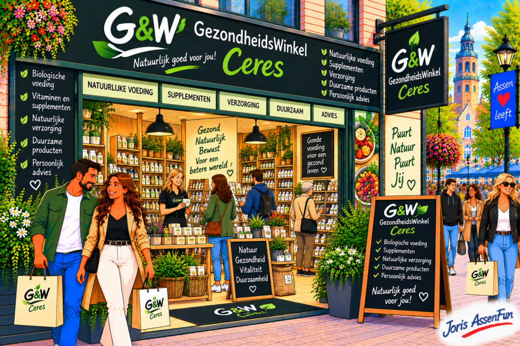 G&W GezondheidsWinkel Ceres in Assen – natuurlijke voeding, vitamines en gezondheidsproducten