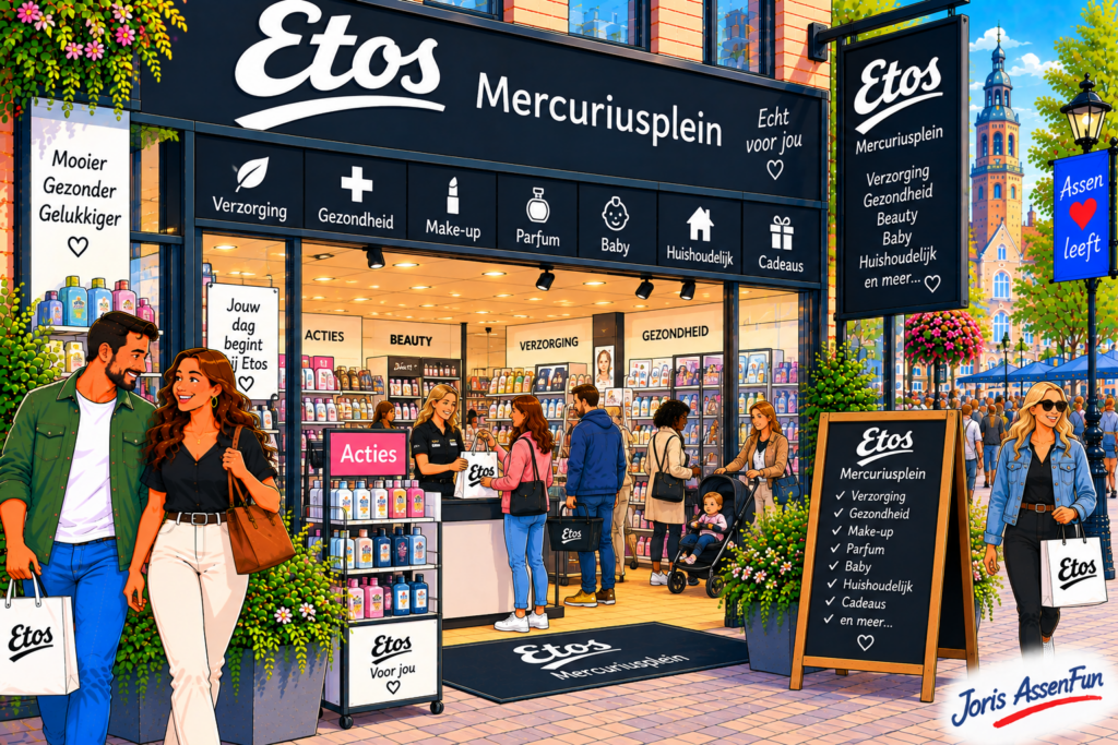 Etos Mercuriusplein in Assen – drogisterij voor verzorging, gezondheid, beauty en baby