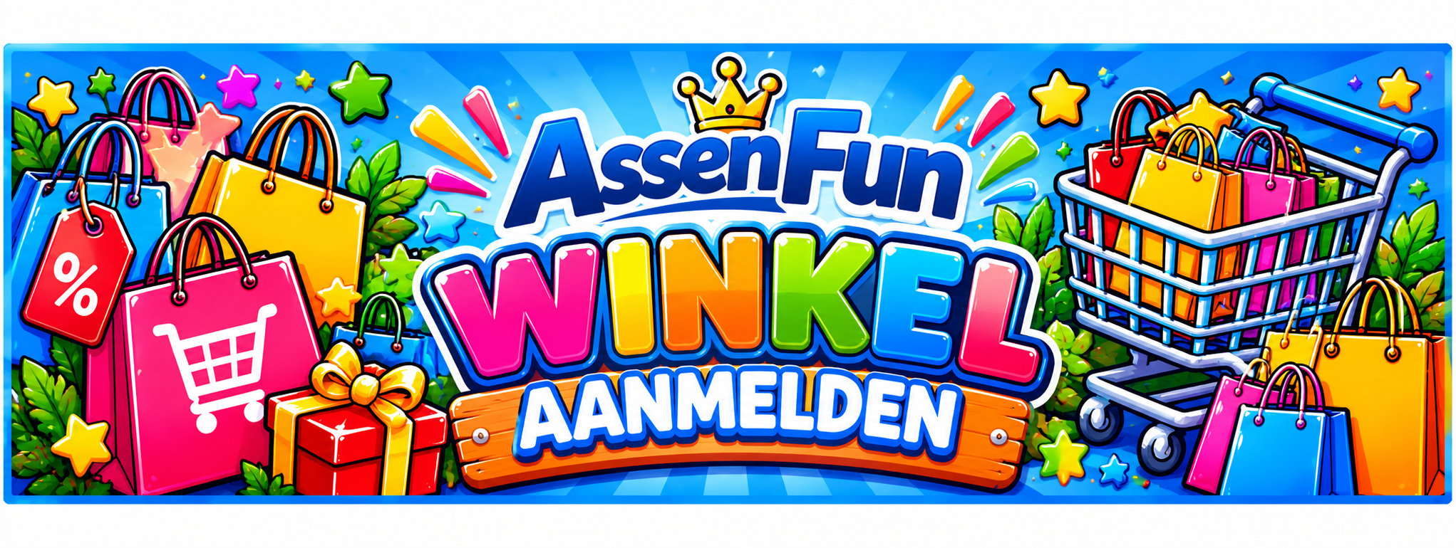 Nieuwe winkel aanmelden bij AssenFun